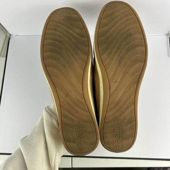 Sperry Top-Sider Koifish Corduroy Boat Shoes – Green & Tan, Size 9 - Picture 9 of 9